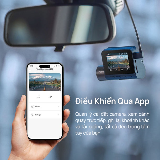 Camera hành trình ô tô 70mai A200 HDR 1080P ghi hình trước sau sắc nét, giám sát đỗ xe 24h an toàn - Bản Quốc Tế | BigBuy360 - bigbuy360.vn