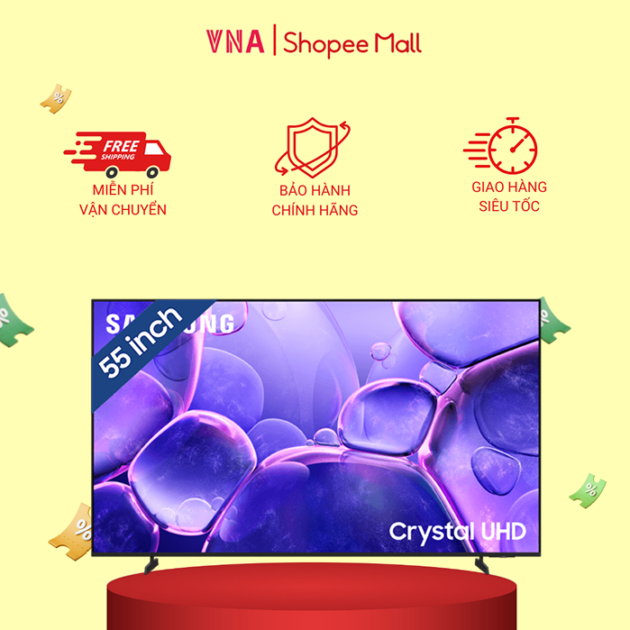55U8500F - Smart Tivi Crystal UHD Samsung 4K 55 inch UA55U8500F - Mới 2025 - Miễn phí giao hàng và l