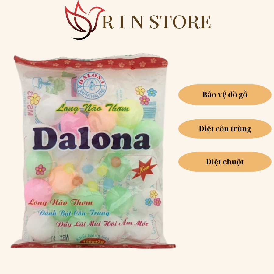 Long Não Băng Phiến Thơm Khử Mùi Nấm Mốc Đuổi Gián  Đuổi Côn Trùng Gói 20 Viên  RIN