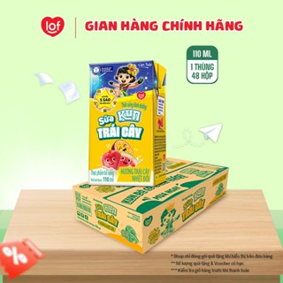 Sữa trái cây KUN vị trái cây nhiệt đới thùng 48 hộp x 110ml