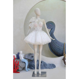 Đầm dự tiệc dáng xoè kim sa hạt lấp lánh full size s/m/l/xl