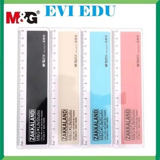Combo 4 thước kẻ 15cm M&G ARL96076 / Thước kẻ 96076 bản rộng