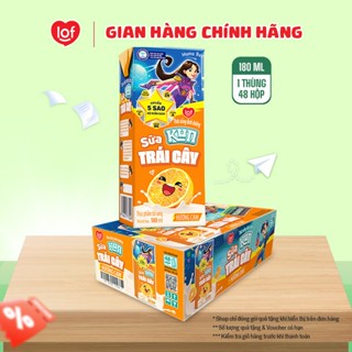 Sữa trái cây KUN vị cam thùng 48 hộp x 180ml