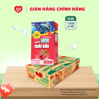Sữa trái cây KUN vị dâu thùng 48 hộp x 110ml
