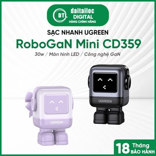  Củ Sạc Nhanh Ugreen RoboGaN Mini CD359 15550 25036 USB-C 30W I Chính Hãng I Bảo hành 18 tháng 