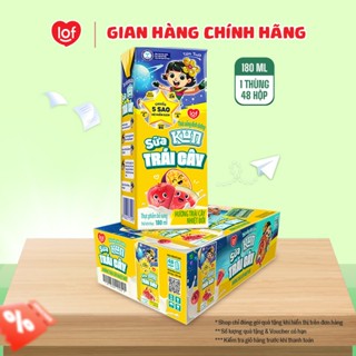 Sữa trái cây KUN vị trái cây thùng 48 hộp x 180ml