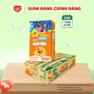 Sữa trái cây KUN vị cam thùng 48 hộp x 110ml