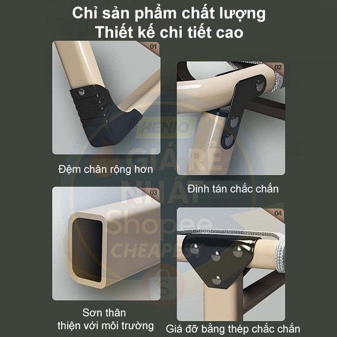 HEINO Giường gấp di động Heino 4 nấc điều chỉnh tựa lưng - Giường ngủ văn phòng nghỉ trưa | BigBuy360 - bigbuy360.vn