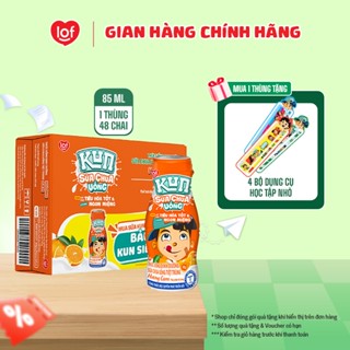 Sữa chua uống KUN vị cam thùng 48 chai x 85ml
