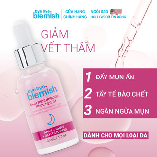  Dưỡng Chất Làm Sạch Tế Bào Da Chết Tinh Chất Peel Da Đẩy Mụn Ẩn AHA BHA ByeBye Blemish Skin Resurfacing Peel Serum 30ml 