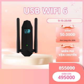 Usb Wifi Thu Sóng Wifi MooLah Kết Nối Mạng Máy Tính Không Dây Tốc Độ Cao Bộ Thu Wifi Tần Số Kép Dùng Cho PC