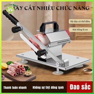 Máy thái thịt đông lạnh đa năng hai lưỡi - Dễ dàng thái thịt sống, thịt gà và rau củ