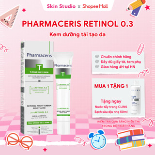Kem dưỡng tái tạo da ban đêm RETINOL 0.3 PHARMACERIS giảm mụn sáng da 40ml - Skin Studio
