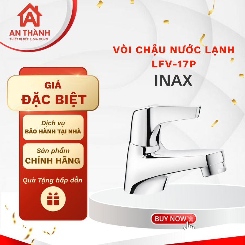 Vòi chậu nước lạnh INAX LFV-17P Công nghệ hiện đại, chất liệu chống gỉ