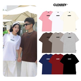 Áo thun nữ nam unisex tay lỡ phông local brand form rộng teen cổ tròn oversize CLOUDZY BASIC TEE 2