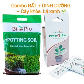 Combo Đất Hữu Cơ Bio Pro + Phân Bón Power 4 Plant Giúp Bonsai Cây Cảnh Nhanh Lớn Xanh Tốt