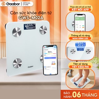 Hannah Olala x Gaabor Cân sức khỏe GWS-M02A điện tử kết nối bluetooth phân tích chỉ số cơ thể có app pin sạc