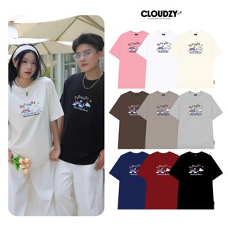 Áo thun nữ nam unisex tay lỡ phông localbrand CLOUDZY form rộng teen cổ tròn trắng oversize TOMORROW