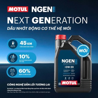 Dầu Nhớt Động Cơ Thế Hệ Mới Motul NGEN HYBRID 0W20 4 Lít
