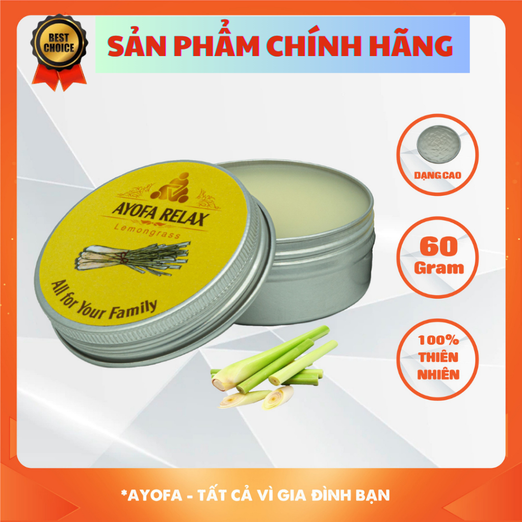 Cao Xoa Bóp Ayofa Relax Hương Sả 60gram