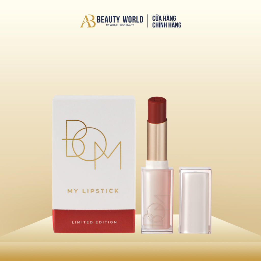 [Limited Edition] Son Thỏi BOM My Lipstick Với Chất Son Mềm Mượt, Mịn Môi, Không Gây Khô Môi 3,1g | 