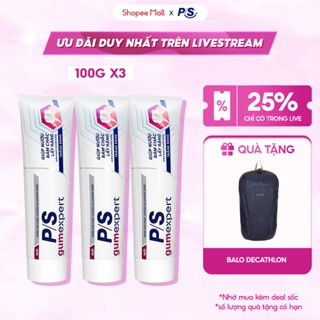 [LIVE] Bộ 3 Kem đánh răng P/S GumExpert 100g giúp nướu khỏe, răng trắng sáng & ngăn ngừa các vấn đề răng miệng