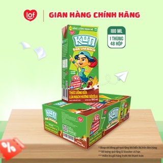 Sữa lúa mạch KUN vị socola thùng 48 hộp x 180ml