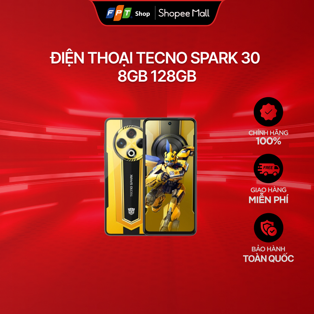 [Chi GH tận nơi] Điện Thoại Tecno Spark 30 8GB 128GB