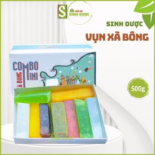Vụn Xà Bông Thảo Dược, vụn xà phòng nguyên vị 500g HTX Sinh Dược 12 Mùi Các Loại (Tặng kèm túi lưới)