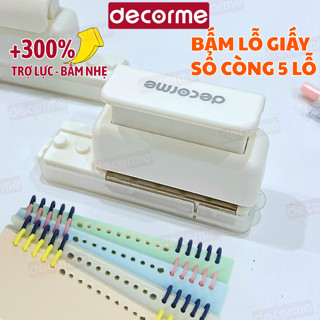 Dụng cụ bấm lỗ giấy A4 B5 A5 30 26 20 lỗ Decorme Đồ đục lỗ giấy làm sổ còng phụ kiện văn phòng phẩm
