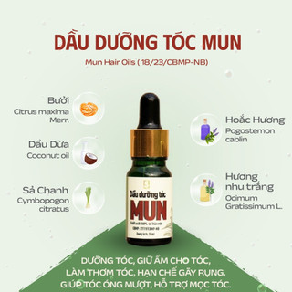 Dưỡng Tóc MUN Thảo Dược HTX Sinh Dược 10ml, dưỡng hỗ trợ mọc tóc, mềm tóc