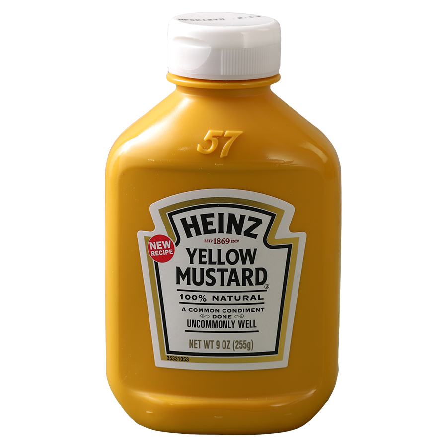 Mù Tạt Vàng Heinz Yellow Mustard 255g – Sốt Mustard Mỹ Chấm Hotdog Burger