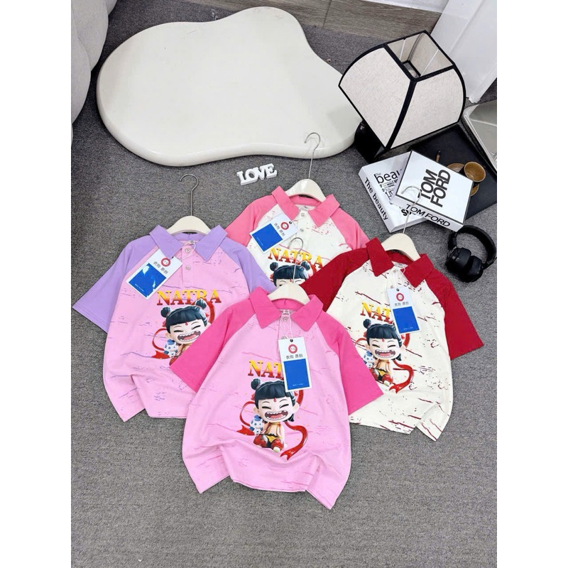 Áo cổ bẻ babythree nhiều mẫu (giao random)