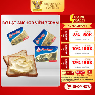 1 hộp bơ lạt anchor viên 7gram , 7gram bơ anchor phết bánh mì, bơ ngậm bơ thơm