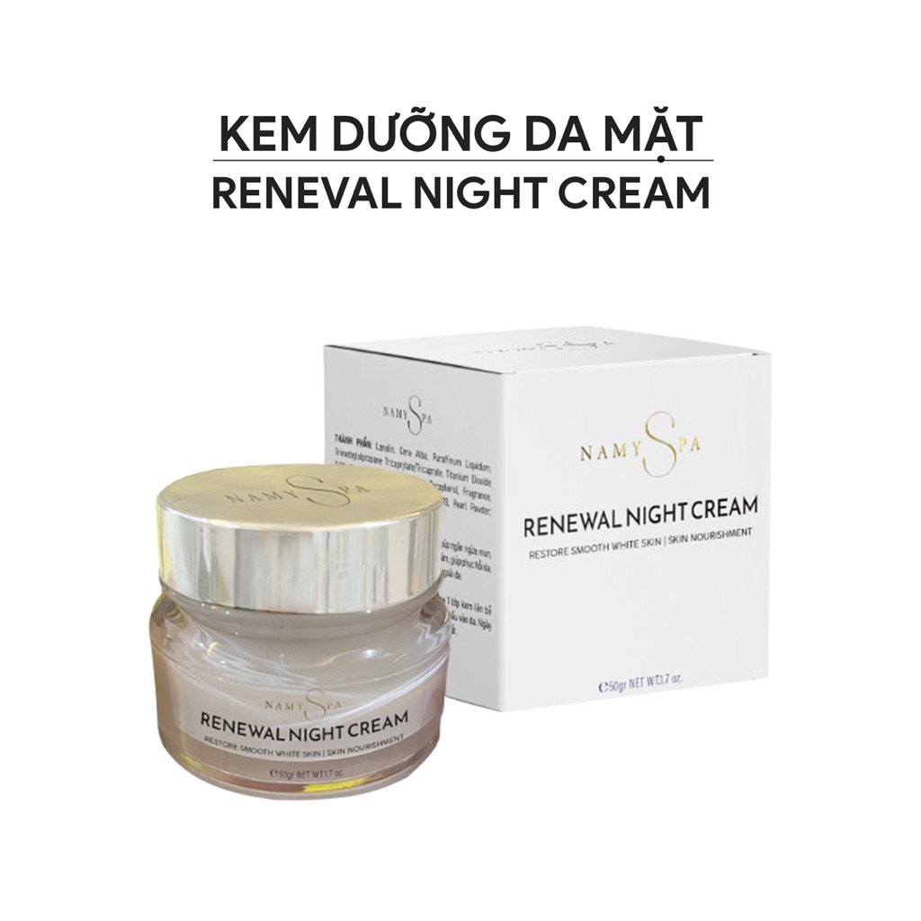 Kem dưỡng da mặt RENEWAL NIGHT CREAM 10gr- hỗ trợ cải thiện nám - tàng nhang dưỡng trắng da