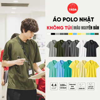 Áo Polo Nhật Không Túi Nam/Nữ Form 38-160Kg - Vải Active Cao Cấp - Chống Nắng - Thông Thoáng - Bền Màu | MÀU NGUYÊN BẢN