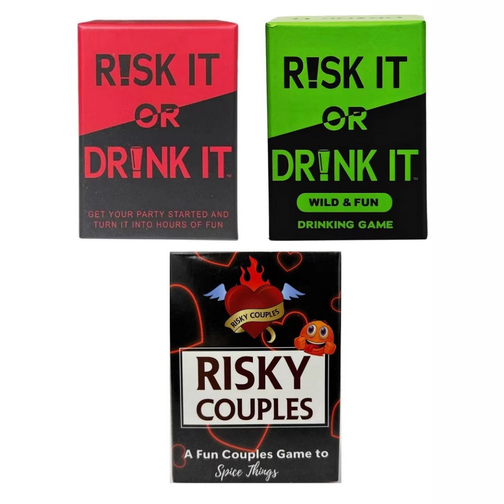 Bộ Bài Risk It Or Drink It - Bộ Trò Chơi Thẻ Bài Người Lớn 18+