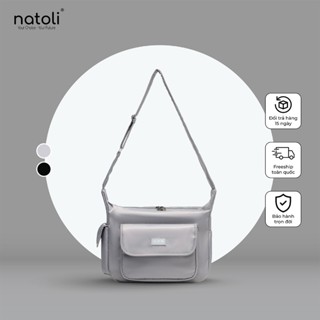 Túi đeo chéo nam nữ đựng laptop thương hiệu NATOLI chất vải canvas kháng nước cao cấp BST Buffalo Cross Bag T5