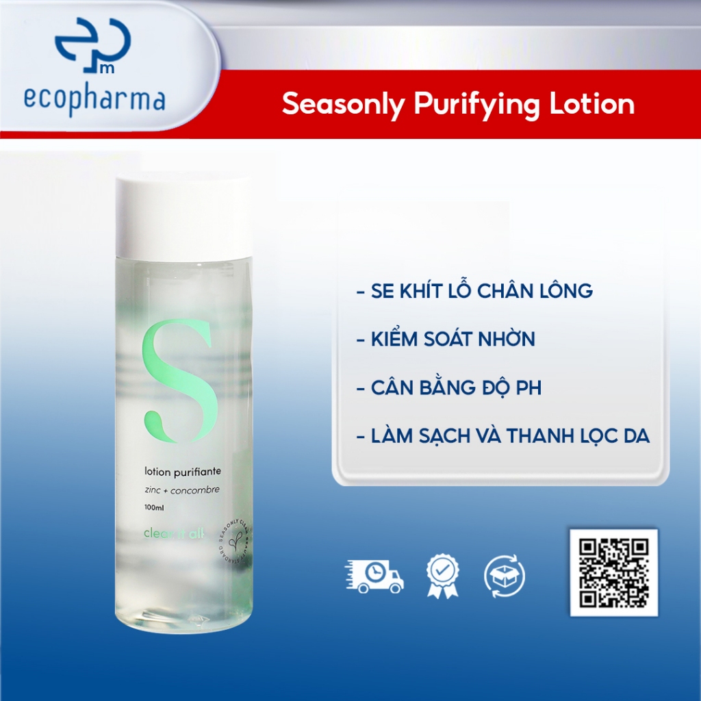 Nước hoa hồng Seasonly Purifying Lotion 100ml