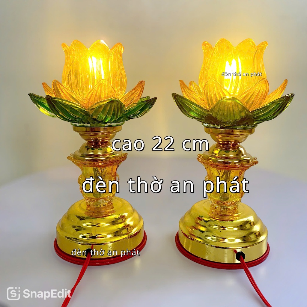 Đèn thờ thủy tinh pha lê cao câp hàng chuẩn dẹp,dầy dặn
