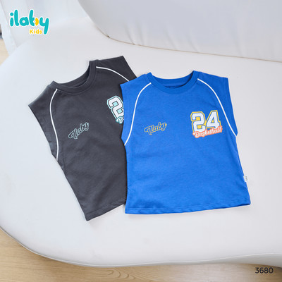 Mix set đồ bé trai ILABY áo tank top 3 lỗ cotton thoáng mát phối quần kaki túi hộp [3680+3158]