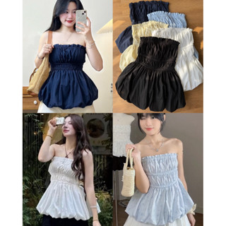  Áo quây cúp ngực  CHẤT XỊN - ẢNH THẬT 100%  áo ống xếp ly hai lớp dáng bí siu xinh năng động- 049 - 