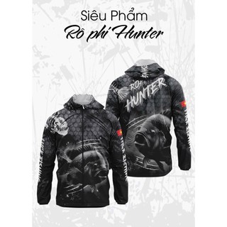 Áo Câu Cá RÔ PHI HUNTER chất liệu vải thun lạnh chống tia UV