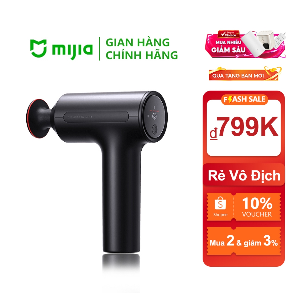Súng Massage Cơ Xiaomi H3 - Giảm Đau Cơ, Thư Giãn Tức Thì, Chế Độ Nhiệt Ủ Nóng 40-48°C, 3200 rpm