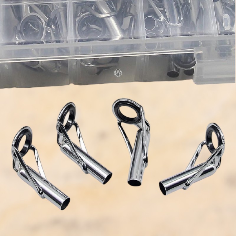 Combo sỉ 10 20 30 cái đầu bu, khoen đầu cần loại thường và chống xoắn thay thế cho cần câu máy - 10