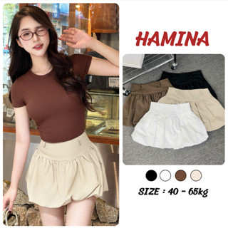 Chân Váy Nữ Bí Cạp Cao Hamina Chất Liệu Gió Nhăn Xếp Ly Nữ 2 Lớp Xoè Bồng , Váy Quả Bí Dáng Mini BigSize 385