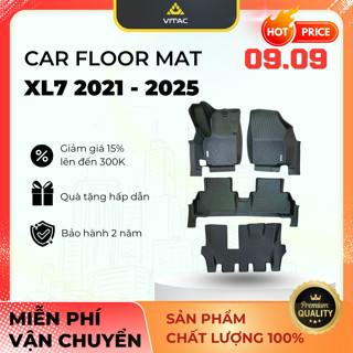 Freeship_VITAC Thương hiệu Thảm lót sàn ô tô 5D SUZUKI XL7/Ertiga 2019 - 2025 TPV (4 tấm/Bộ)