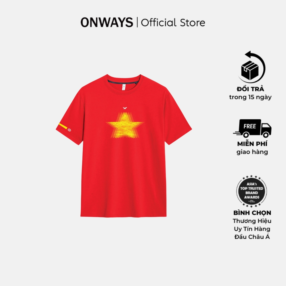 Áo Thun Thể Thao Siêu Nhẹ, Nhanh Khô, Kháng Khuẩn, Co Giãn Tốt VIETNAM REGULAR T-SHIRT UNISEX U5261