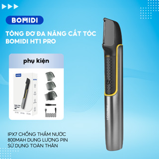  Tông đơ cạo lông BOMIDI-HT1 PRO- Tông đơ đa năng chống thấm nước kèm hộp dựng siêu tiện lợi. 