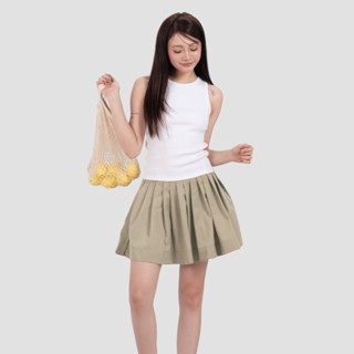 Chân Váy Ngắn Kaki Xếp Ly Dáng Xòe Váy Xòe Ngắn Có Quần Bảo Hộ - Kiki Skirt - THE J STUDIO 